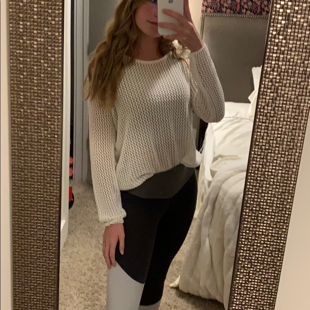 Free people mesh top